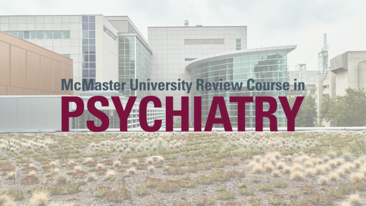 Psychiatry card with MDCL building and psychiatry logo