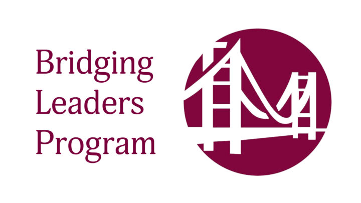 Bridging Leaders Program logo. A bridge within a circle.