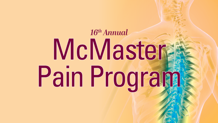 McMaster Pain Program 2024 yellow card with skeleton