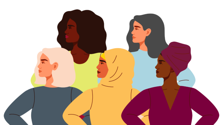 Illustration of 5 women